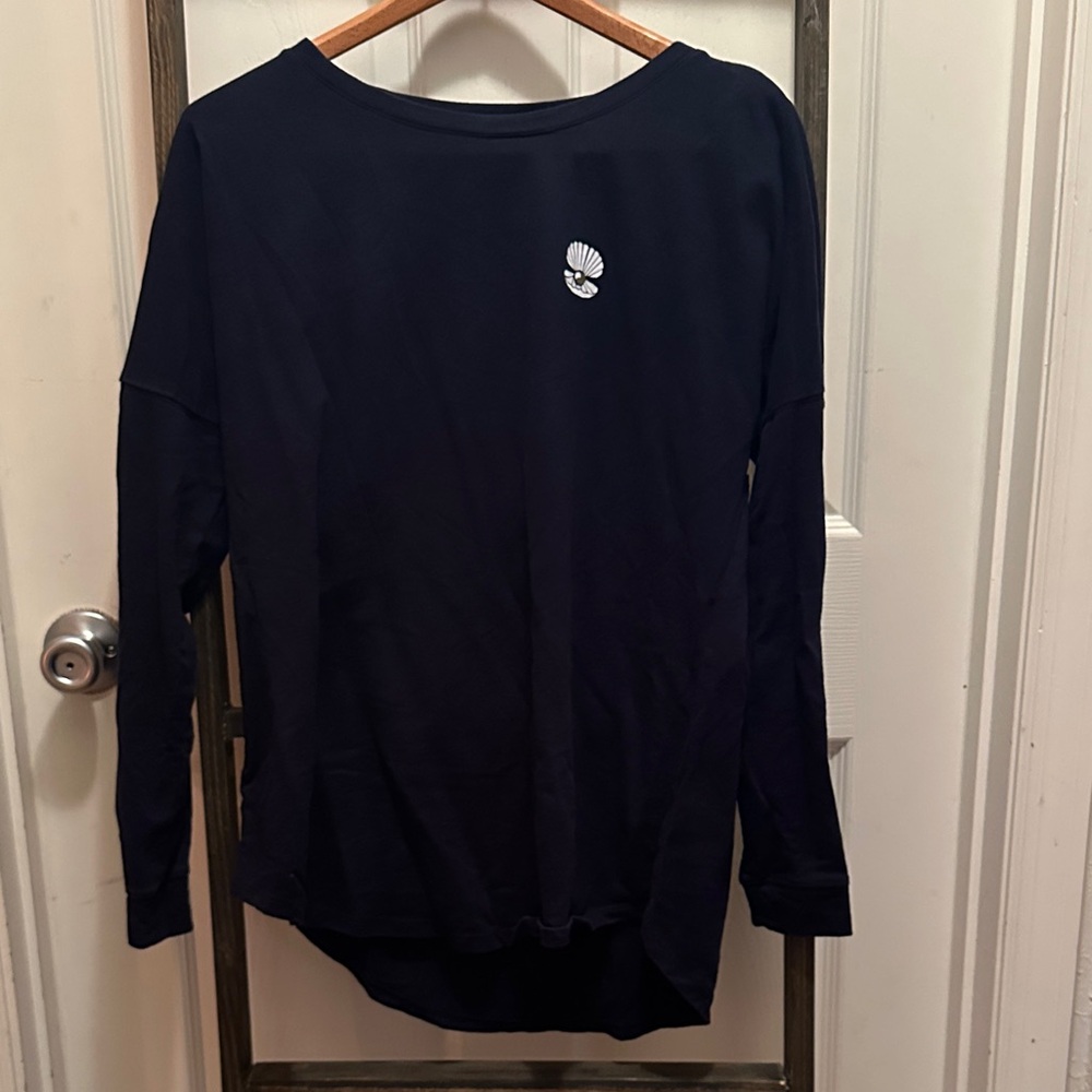 Crown & Ivy Navy Blue Sea Shell Long Sleeve